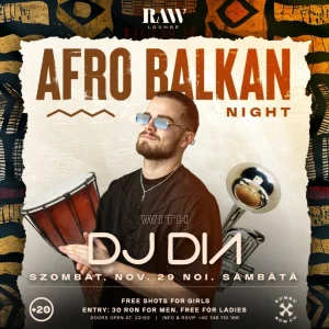 dj dia afro balkan night raw lounge