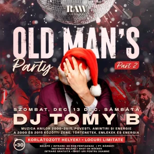 old mans party raw lounge afis poster
